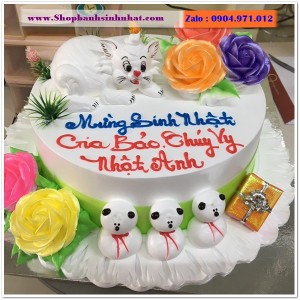 Bánh Sinh Nhật Con Mèo Tuổi Mão - A39